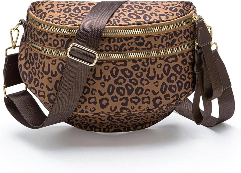 Leopard Print Crossbody Bum Bag